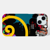 Naam abstractie kunst Case-Mate iPhone case (Achterkant (horizontaal))