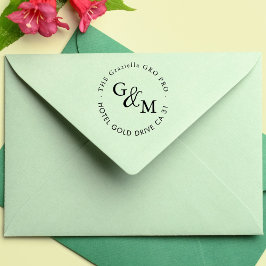 Naam & achternaam Aangepast retouradres Rubber Sta Zelfinktende Stempel