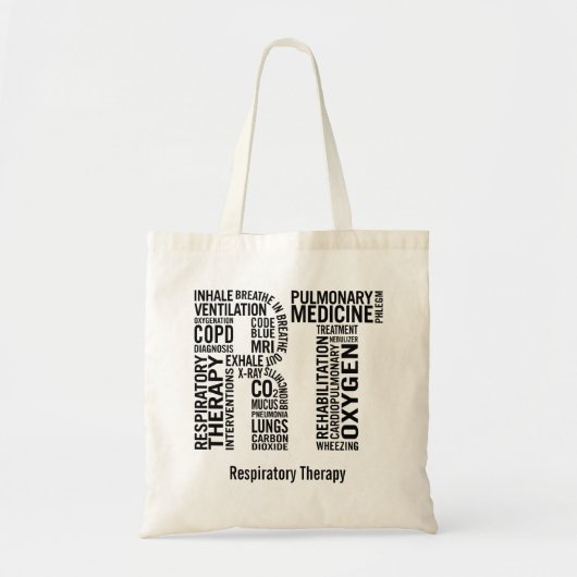 Naam Ademhalingstherapeut RT personaliseren Tote Bag (Voorkant)