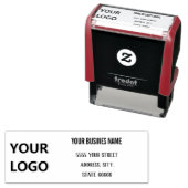 Naam Adres Gepersonaliseerde Zelfinktkussen Stempe Zelfinktende Stempel (In situ)