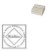 Naam - Adres Rubberstempel (Gestempeld)