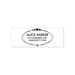  naam Adres tekst rubberstempel Zelfinktende Stempel