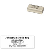 Naam advocaat professionele titel retouradres rubberstempel (Gestempeld)