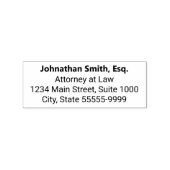 Naam advocaat (vet) Functie en retouradres Rubberstempel (Afrduk)