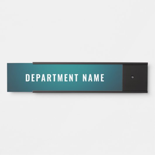 Naam afdeling Deurteken Deurbordje (Voorkant)