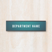 Naam afdeling Deurteken Deurbordje (Voorkant)