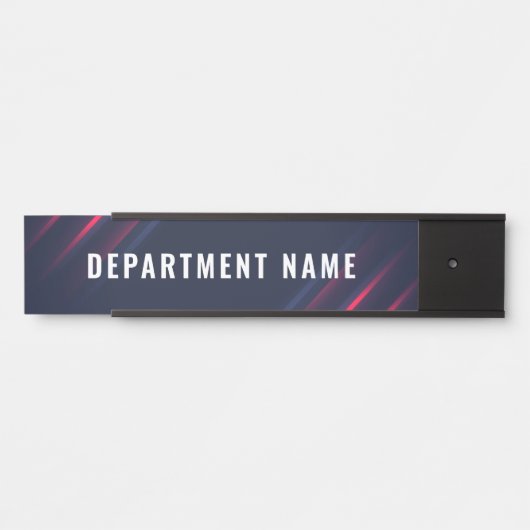 Naam afdeling Deurteken Deurbordje (Voorkant)