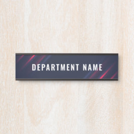 Naam afdeling Deurteken Deurbordje