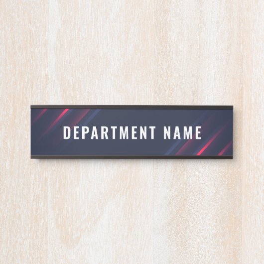 Naam afdeling Deurteken Deurbordje (Voorkant)