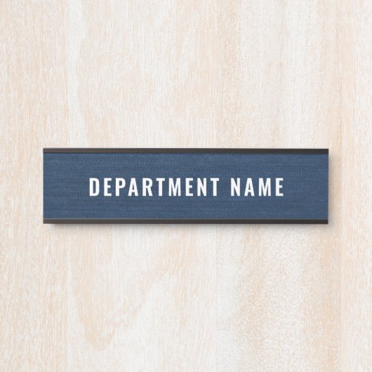 Naam afdeling Deurteken Deurbordje (Voorkant)