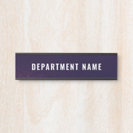 Naam afdeling Deurteken Deurbordje