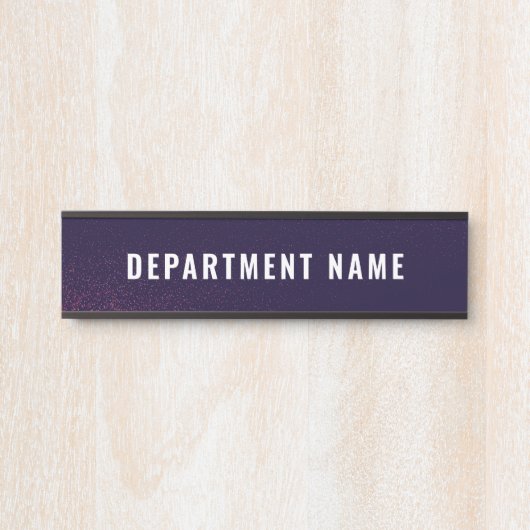 Naam afdeling Deurteken Deurbordje (Voorkant)