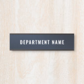 Naam afdeling Deurteken Deurbordje (Voorkant)