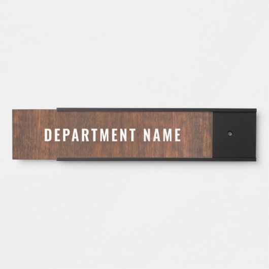 Naam afdeling Deurteken Deurbordje (Voorkant)