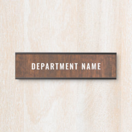 Naam afdeling Deurteken Deurbordje