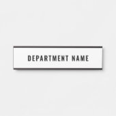 Naam afdeling Deurteken Deurbordje (Voorkant)