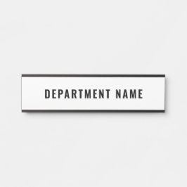 Naam afdeling Deurteken Deurbordje