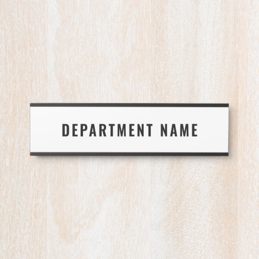 Naam afdeling Deurteken Deurbordje (Voorkant)