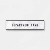 Naam afdeling Deurteken Deurbordje (Voorkant)