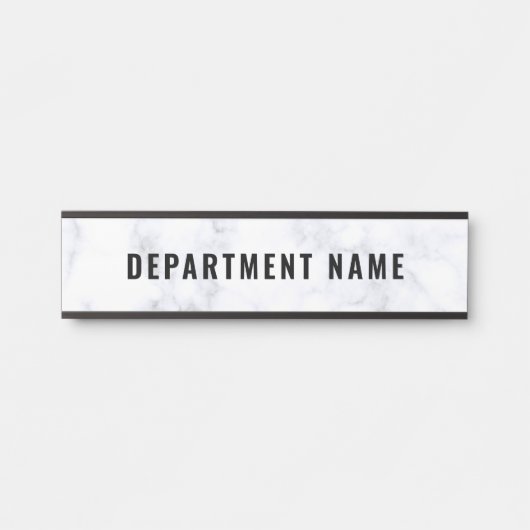 Naam afdeling Deurteken Deurbordje (Voorkant)