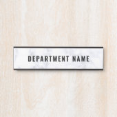 Naam afdeling Deurteken Deurbordje (Voorkant)