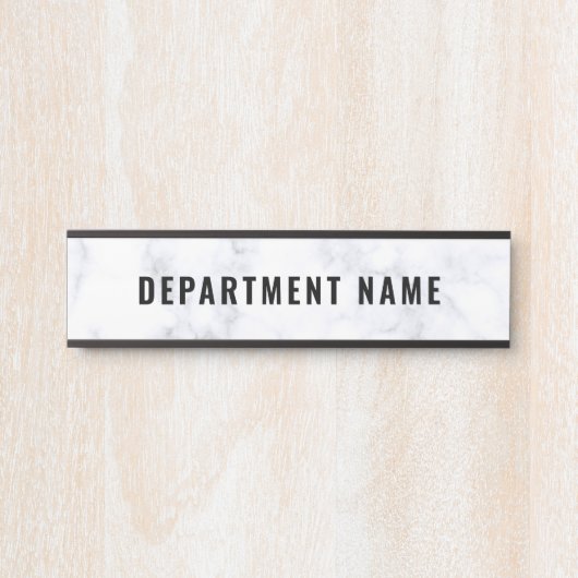 Naam afdeling Deurteken Deurbordje (Voorkant)