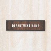 Naam afdeling Deurteken Deurbordje (Voorkant)