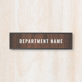 Naam afdeling Deurteken Deurbordje