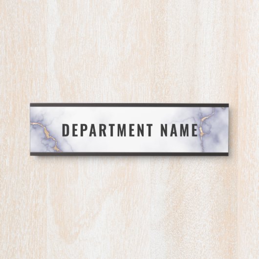 Naam afdeling Deurteken Deurbordje (Voorkant)