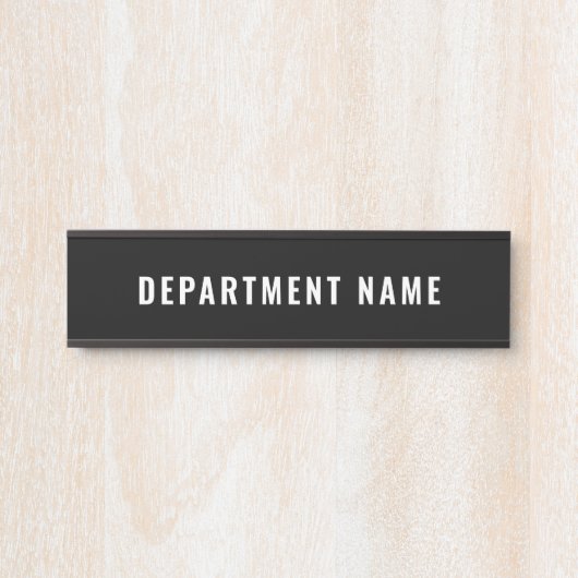 Naam afdeling Deurteken Deurbordje (Voorkant)