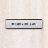 Naam afdeling Deurteken Deurbordje (Voorkant)