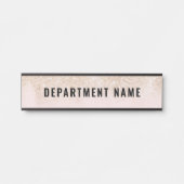 Naam afdeling Deurteken Deurbordje (Voorkant)