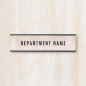 Naam afdeling Deurteken Deurbordje (Voorkant)