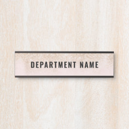 Naam afdeling Deurteken Deurbordje