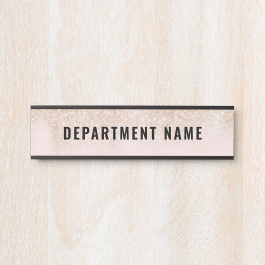 Naam afdeling Deurteken Deurbordje (Voorkant)