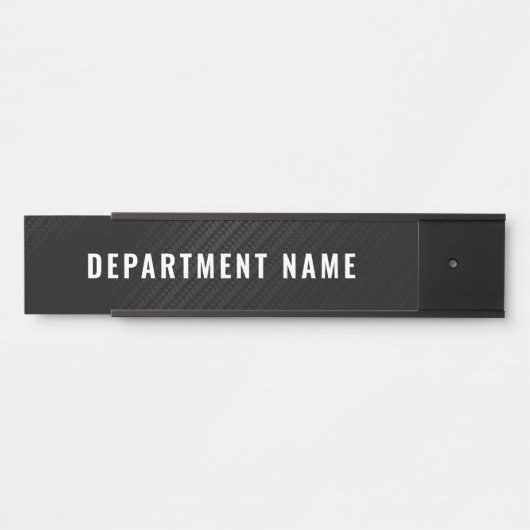 Naam afdeling Deurteken Deurbordje (Voorkant)