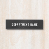 Naam afdeling Deurteken Deurbordje (Voorkant)