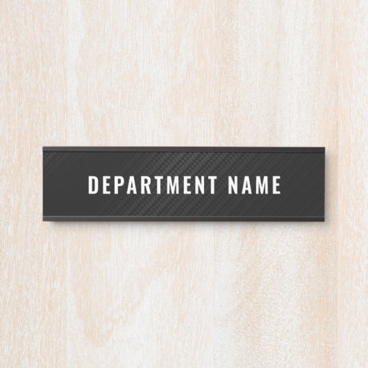 Naam afdeling Deurteken Deurbordje (Voorkant)