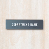 Naam afdeling Deurteken Deurbordje (Voorkant)