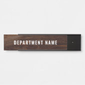 Naam afdeling Deurteken Deurbordje (Voorkant)