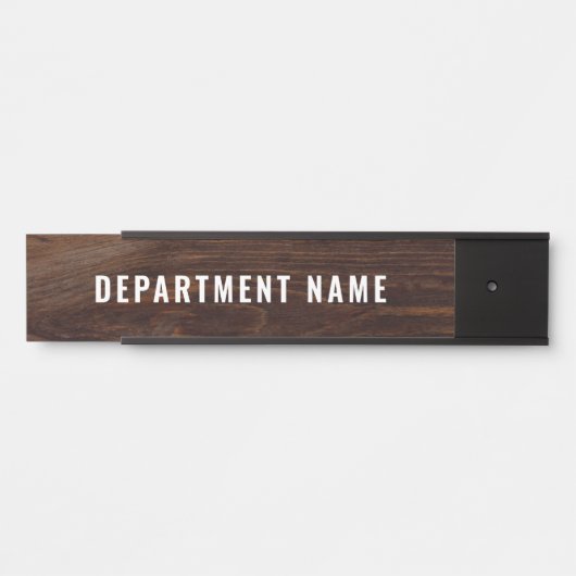 Naam afdeling Deurteken Deurbordje (Voorkant)