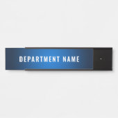 Naam afdeling Deurteken Deurbordje (Voorkant)