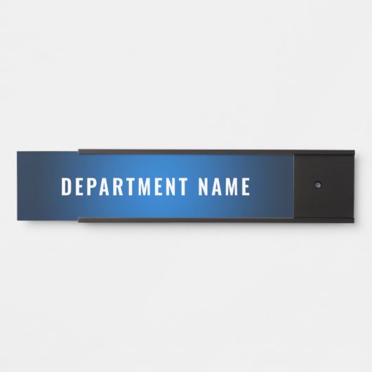 Naam afdeling Deurteken Deurbordje (Voorkant)