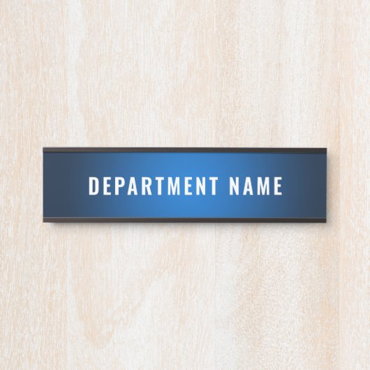 Naam afdeling Deurteken Deurbordje (Voorkant)