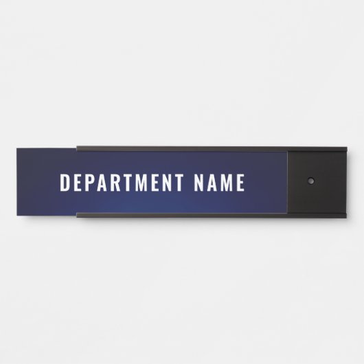 Naam afdeling Deurteken Deurbordje (Voorkant)