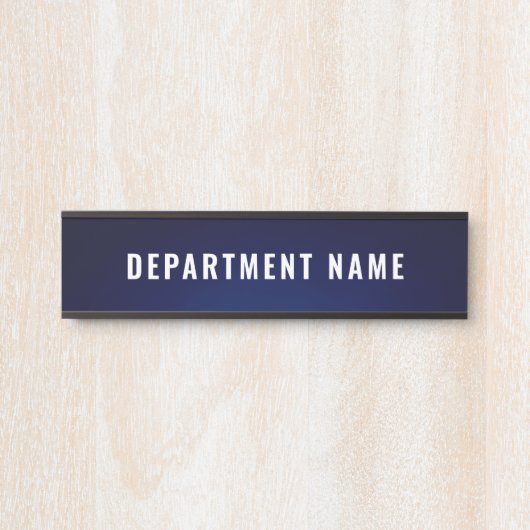 Naam afdeling Deurteken Deurbordje (Voorkant)