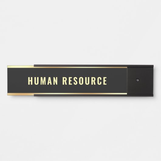 Naam  afdeling Human Resource Deurbordje (Voorkant)