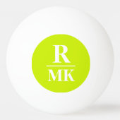 Naam afkorting 3-initialen pingpongbal (Voorkant)