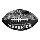 Naam Afstuderen Gift 4 Foto American Football (Voorkant)