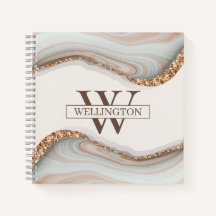 Naam Agate Stone Marble Monogram